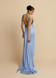Liquid Satin Backless Slip