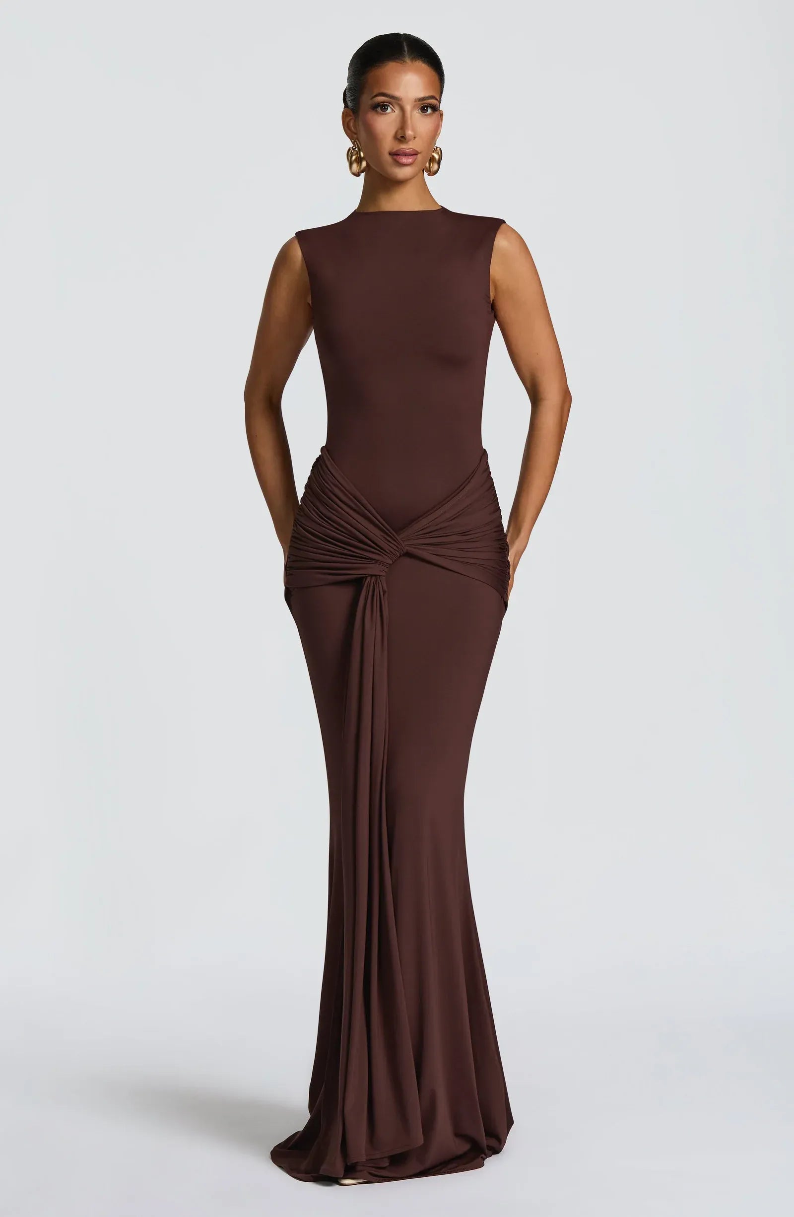 lorenza maxi dress in black Superdown Lorenza Maxi Dress by Superdown