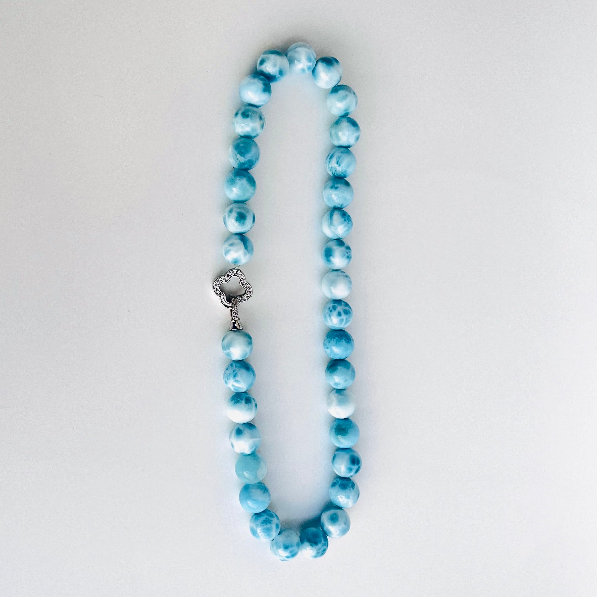 Elycharm Fire Element & Larimar Fengshui Healing Necklace