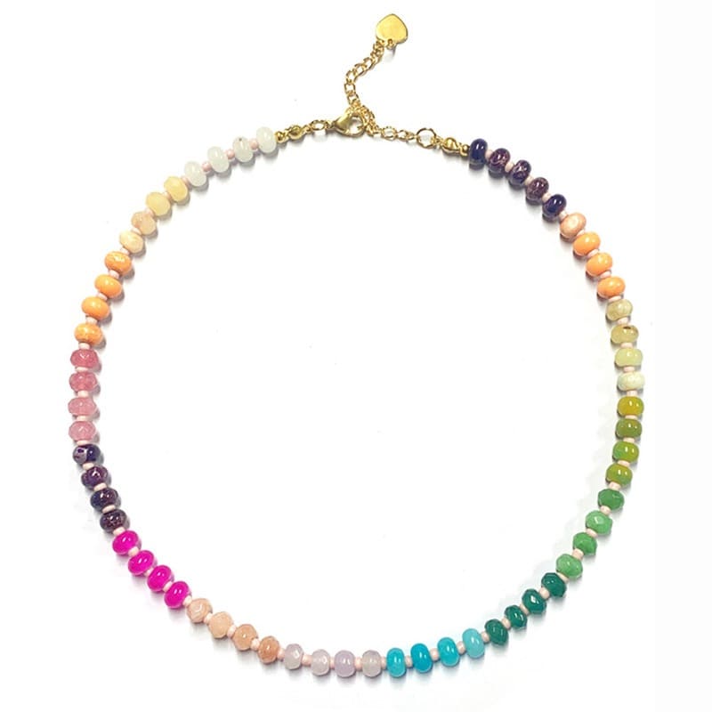 Rainbow Crystal Energy  Necklace