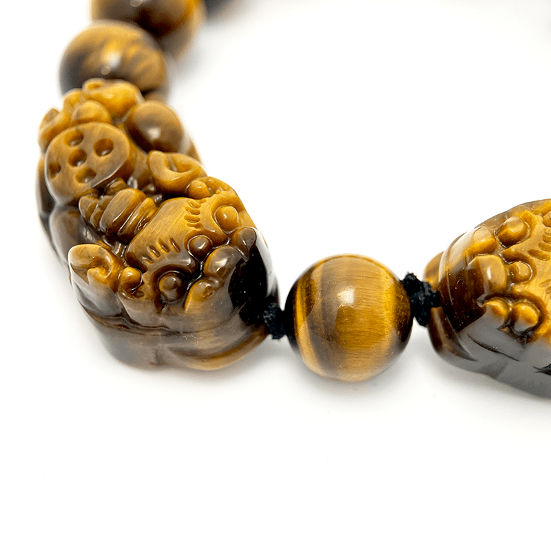 Double Pixiu Tiger Eye Bracelet