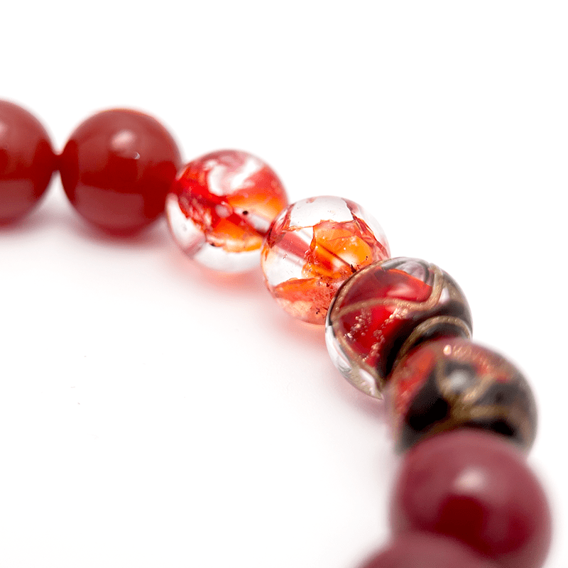 Elycharm Fire Element & Red Agate Fengshui Love Bracelet