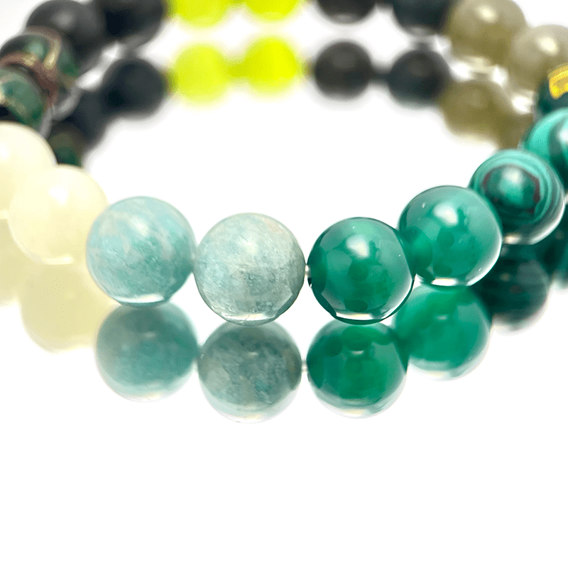 Elycharm Fire Element & Green Agate Fengshui Healing Bracelet