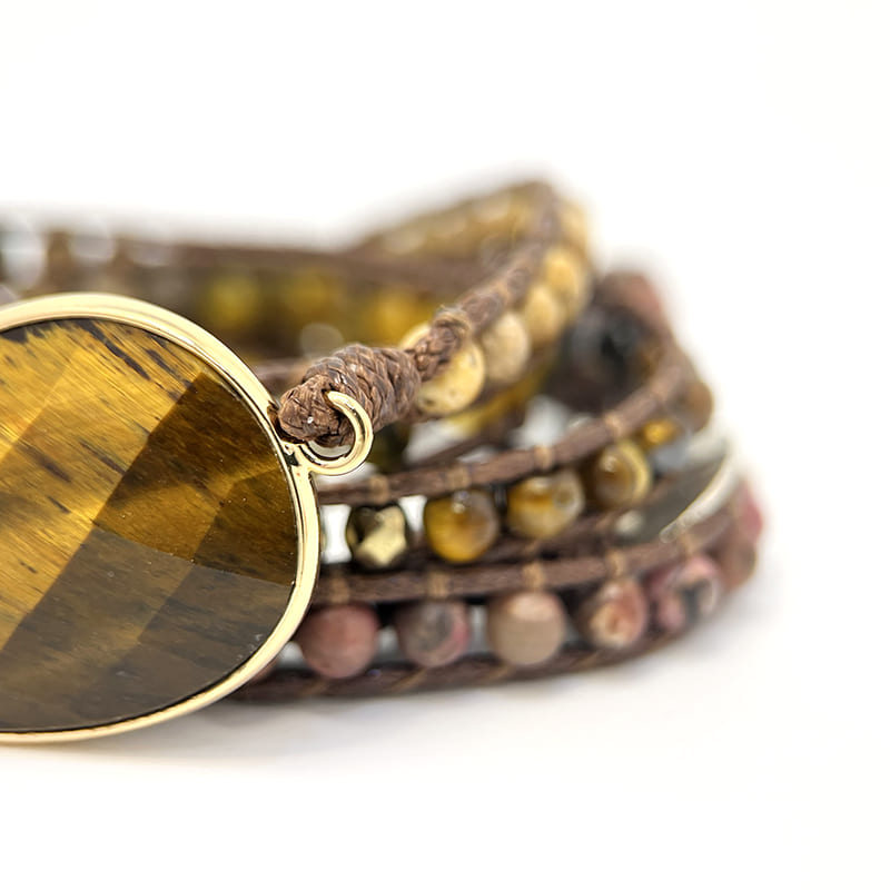 Tiger's Eye Wrap Bracelet