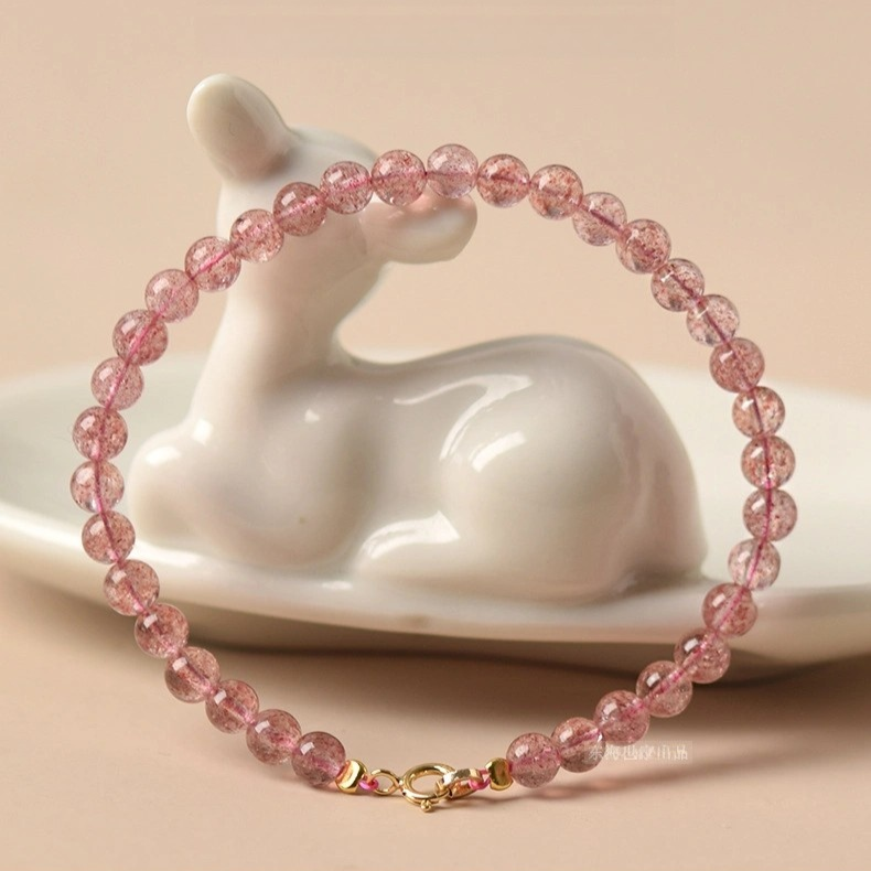 Elycharm Fire Element & Strawberry Quartz Fengshui Love Bracelet