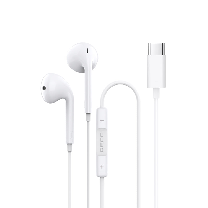 Wired Earphones For iPhone / Samsung With Lightning Type C Connector Plug