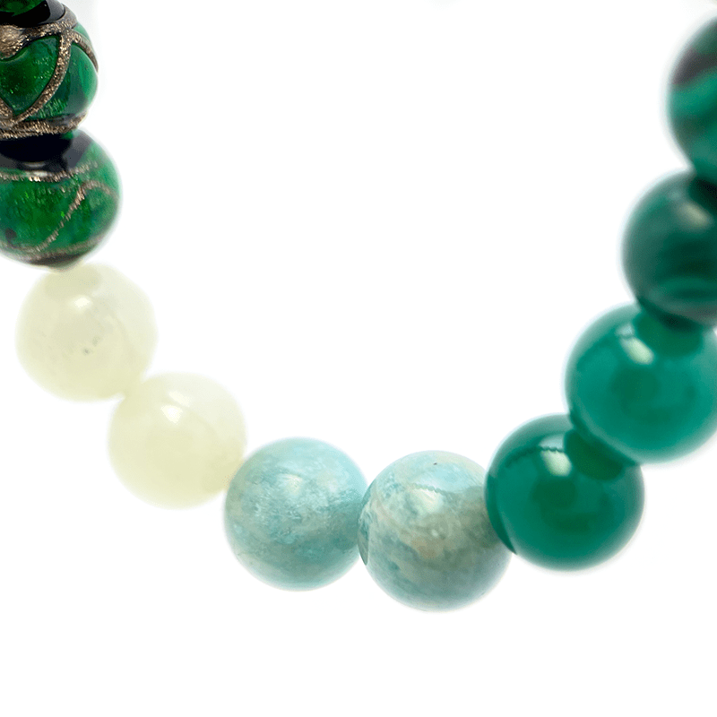 Elycharm Fire Element & Green Agate Fengshui Healing Bracelet