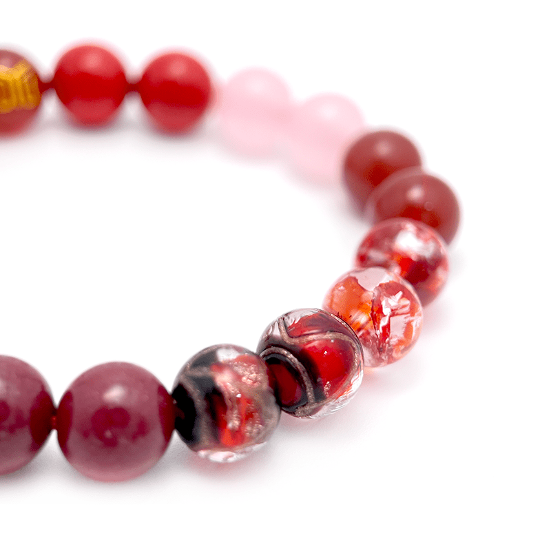 Elycharm Fire Element & Red Agate Fengshui Love Bracelet