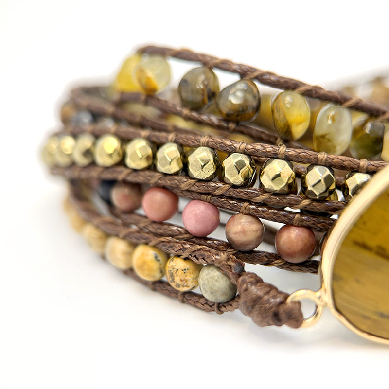 Tiger's Eye Wrap Bracelet