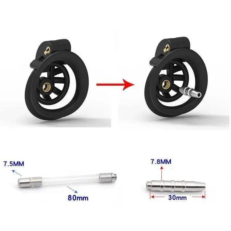 3d Cobra Smallest Chastity Cage with Catheter - YJS011 - YDressup