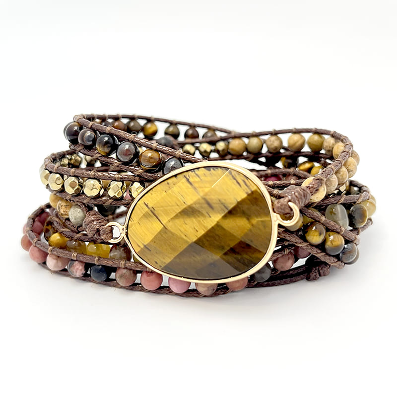 Tiger's Eye Wrap Bracelet