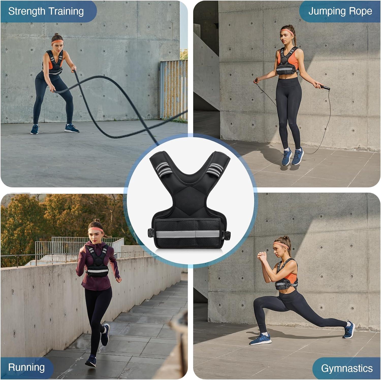 Weighted Vest for Men and Women Vest with 6 Ironsand Weights