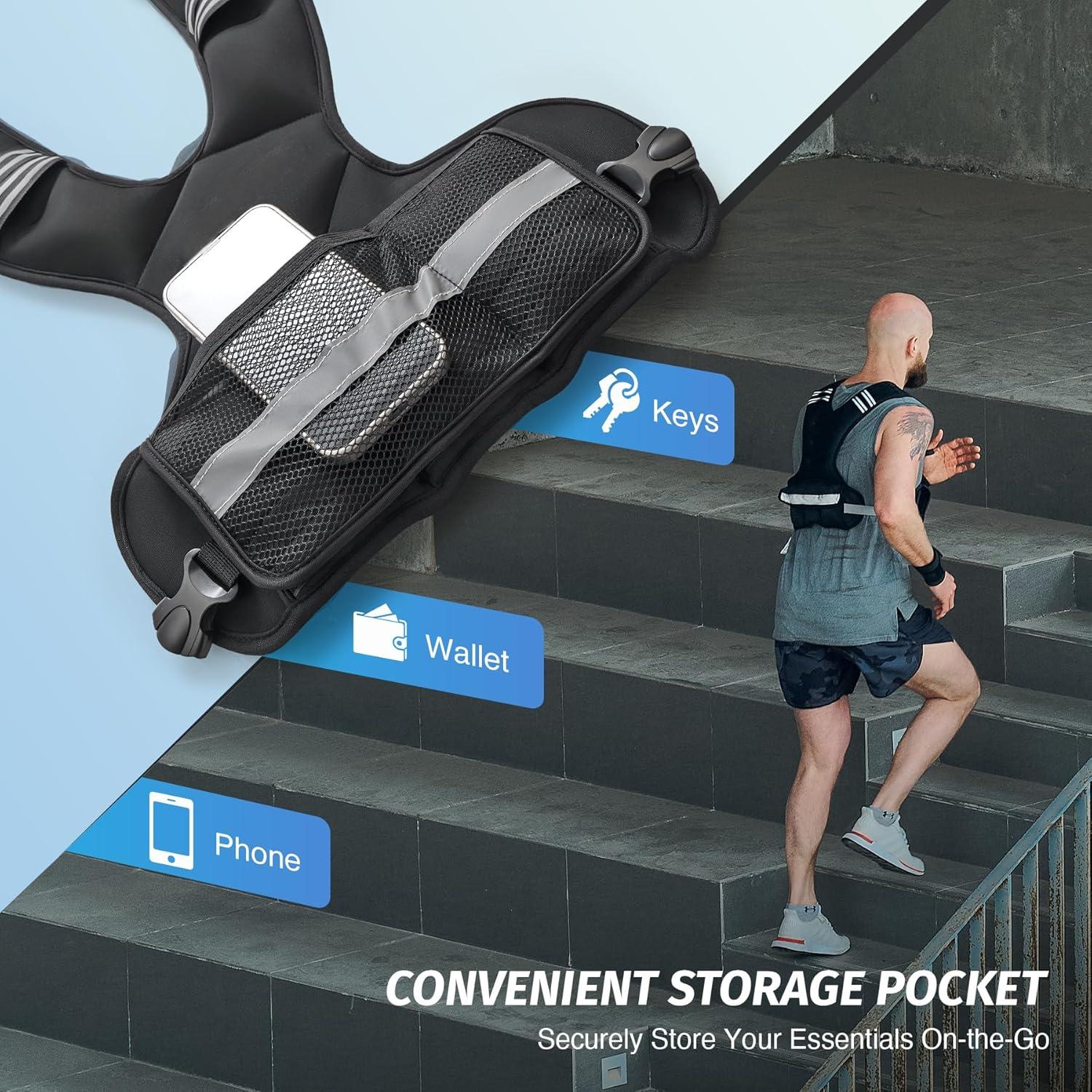 Weighted Vest for Men and Women Vest with 6 Ironsand Weights