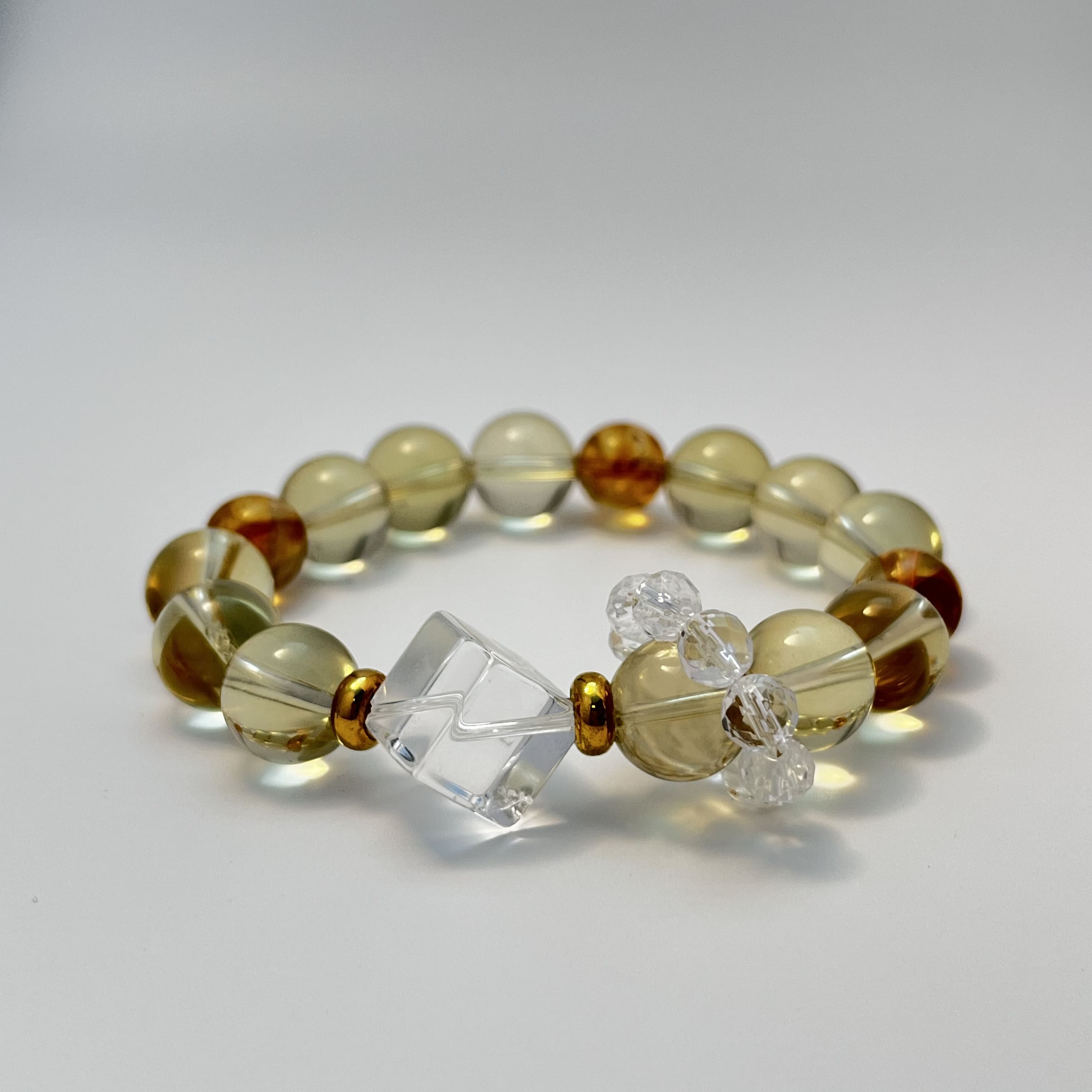 Elycharm Earth Element & Citrine Quartz Fengshui Love Bracelet