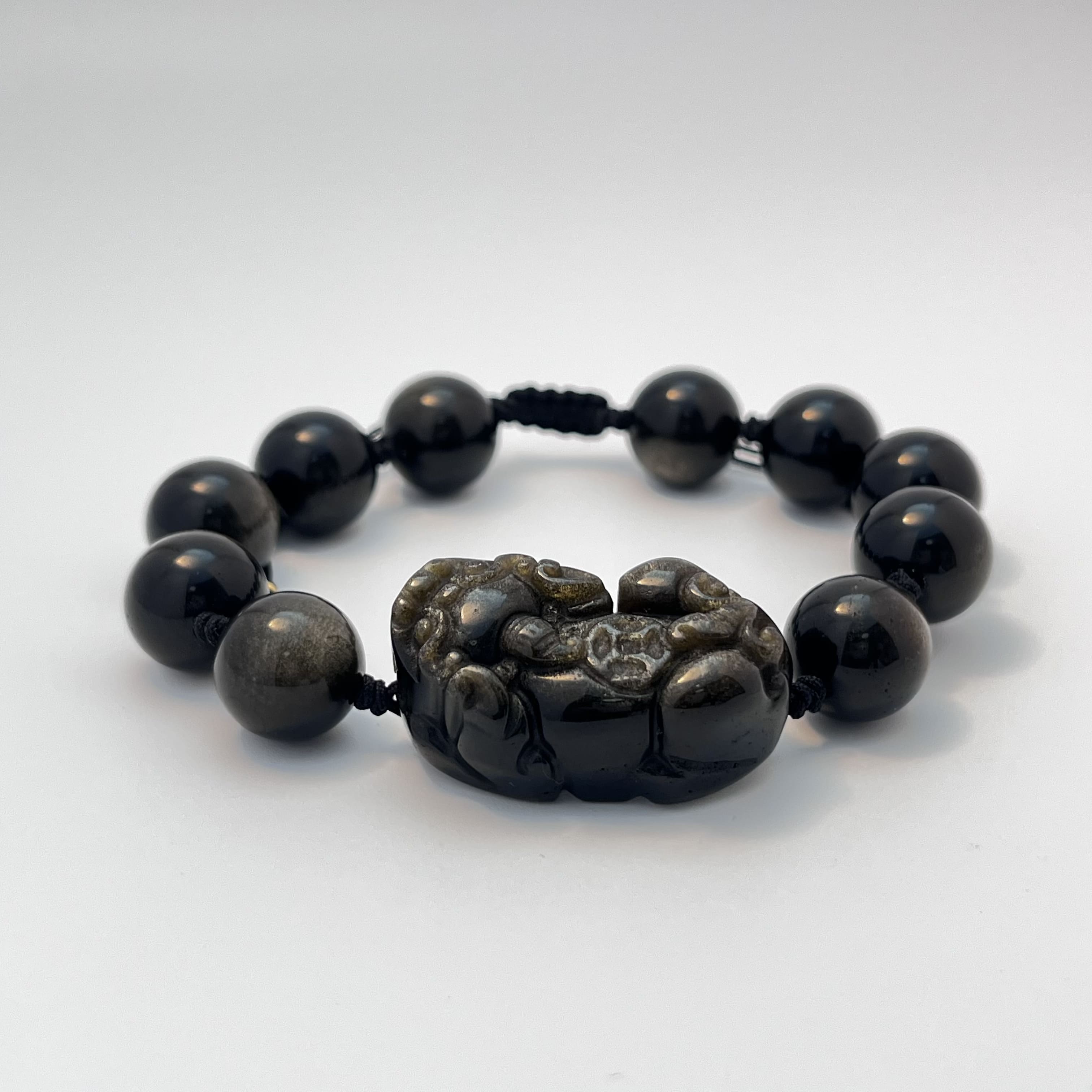 Elycharm Earth Element & Golden Obsidian Fengshui Couple Bracelet