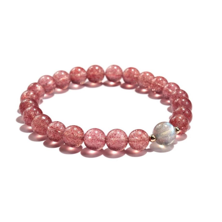 Elycharm Fire Element & Strawberry Quartz Fengshui Love Bracelet