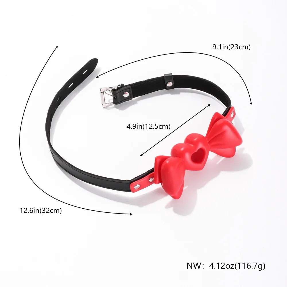 Adult Erotic Toy Heart - shaped Bow Gag SM Bondage Gear - PJ028 - YDressup