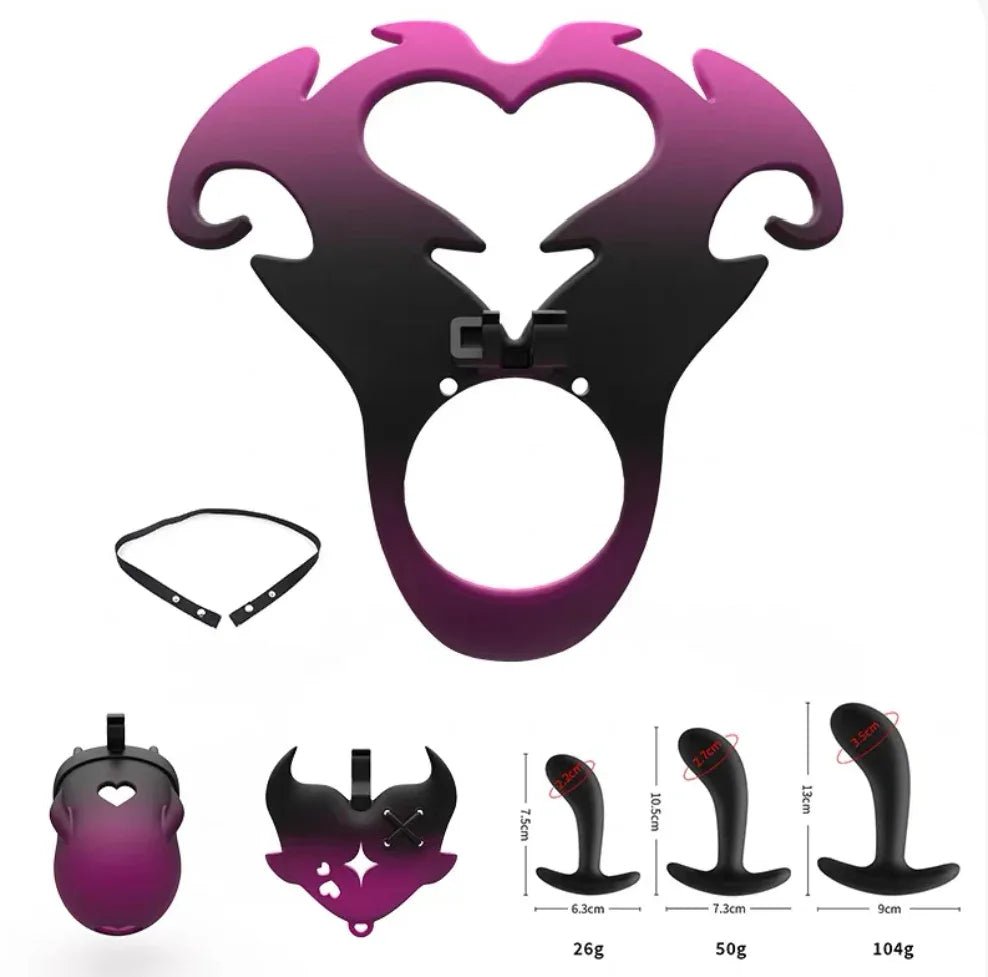 Angel 3D Sissy Chastity Cage - YJS007 - YDressup