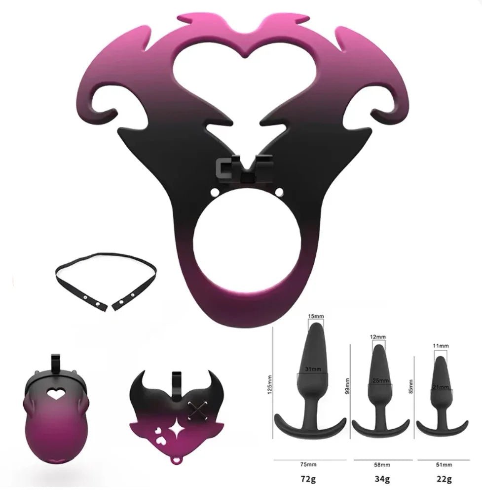 Angel 3D Sissy Chastity Cage - YJS007 - YDressup