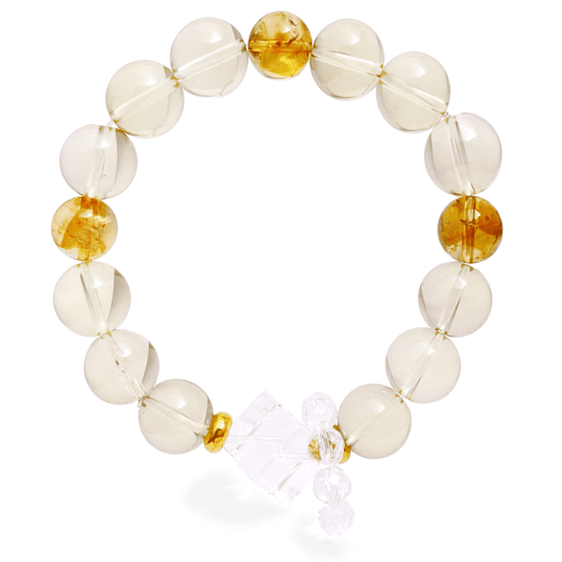 Elycharm Earth Element & Citrine Quartz Fengshui Love Bracelet