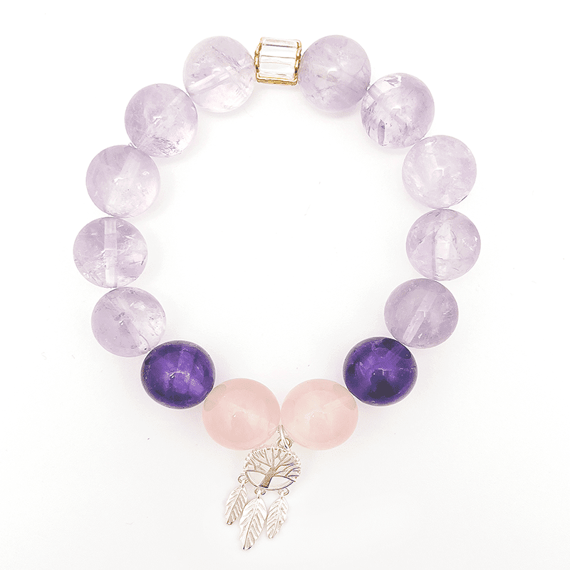 Elycharm Fire Element & Amethyst Quartz Fengshui Healing Bracelet