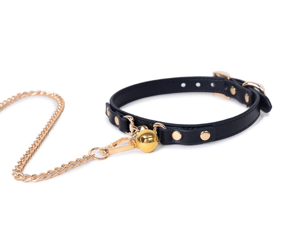 Bells Choker Collar with Leash - PJ038 - YDressup