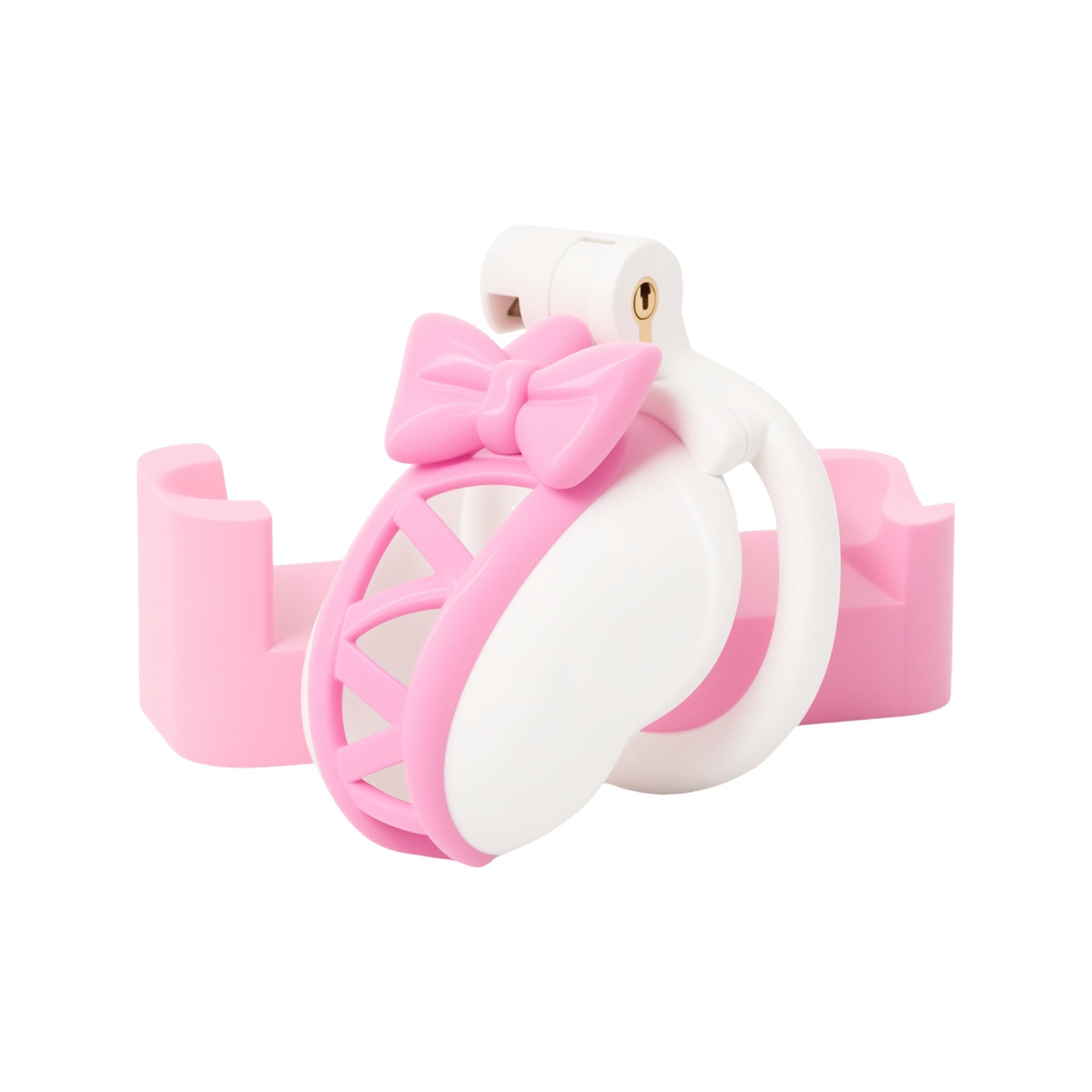 Bicolor Bow Chastity Cage - YJS002 - YDressup