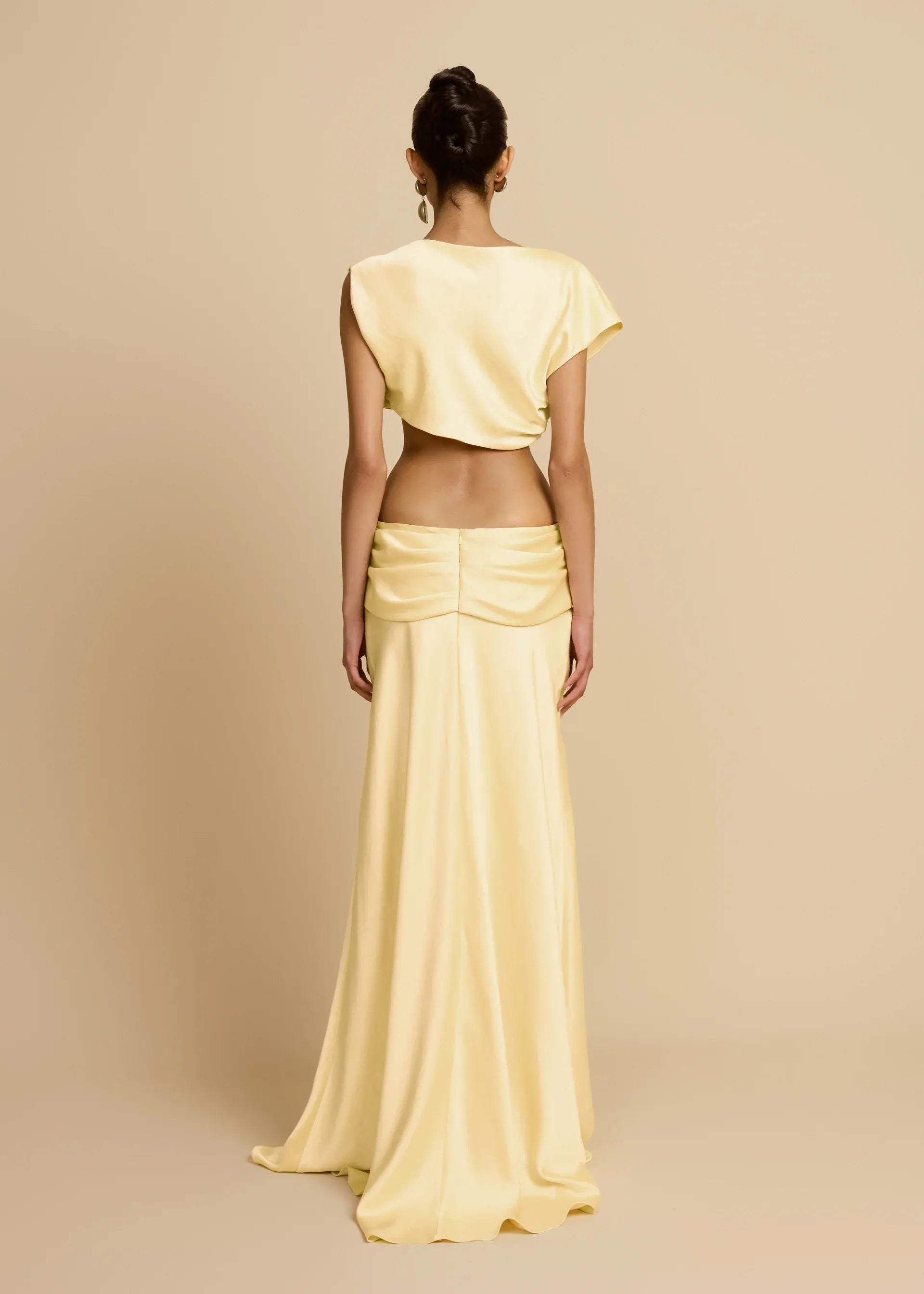 Satin Cowl Maxi Set