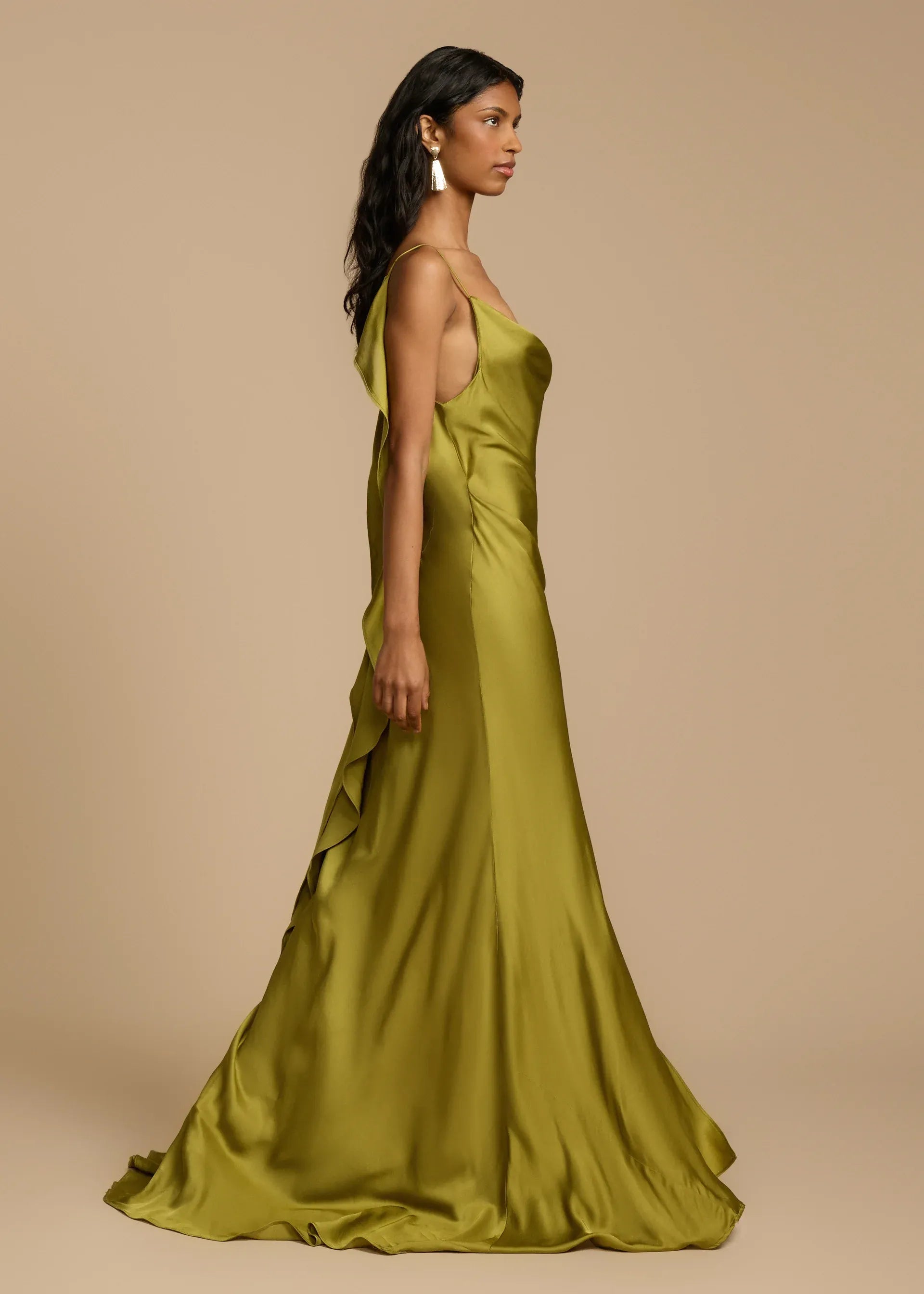 Odessa Satin Backless Maxi Dress