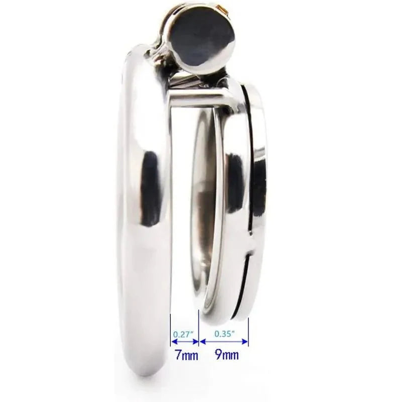 Tiny Chastity Cage Flat Metal - YJS010 - YDressup
